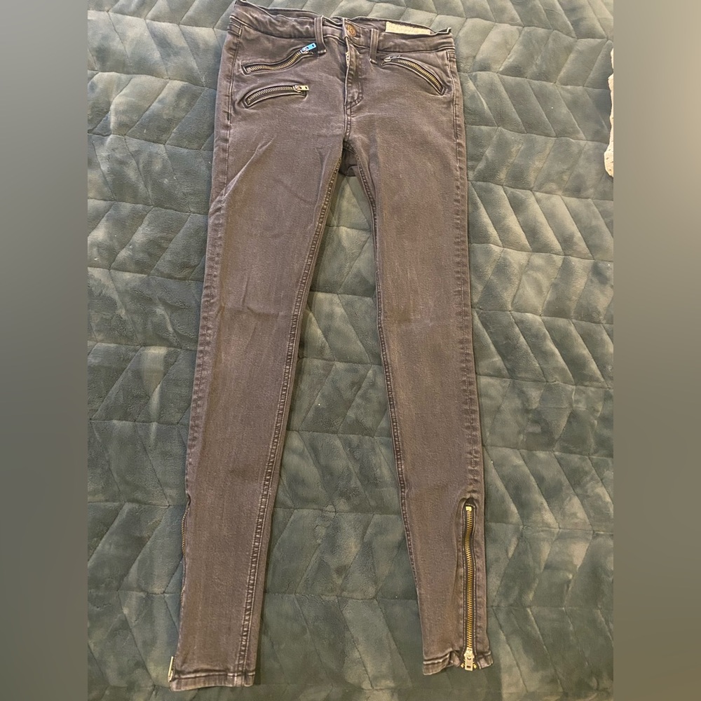 Rag & Bone Womens Jeans | Skinny Stretch Denim Zip | Size 28 | Tall